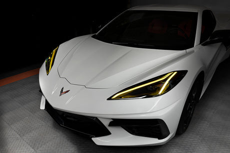 Oracle 20-21 Chevy Corvette C8 RGB+A Headlight DRL Kit - ColorSHIFT w/ Simple Cntrl