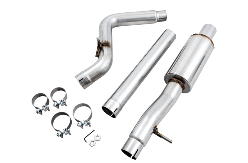 AWE Tuning 07-18 Jeep Wrangler JK/JKU 3.6L Tread Edition Axle-Back Dual Exhaust - Chrome Silver Tips