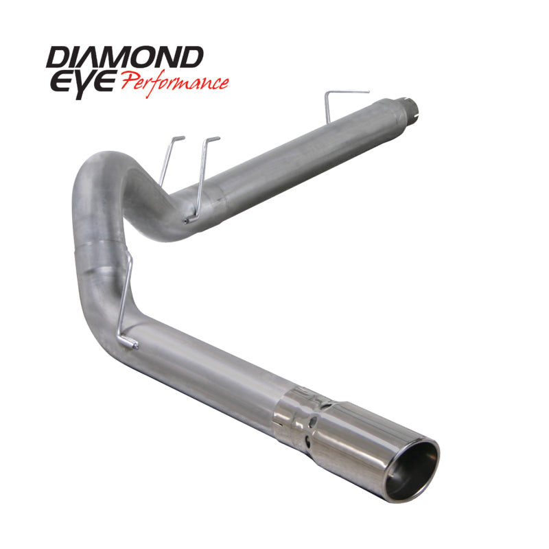 Diamond Eye KIT 5in DPF-BACK SGL AL 08 6 4L F250-F350 PCKGD BX46X14X14OD EL-PL 44inX13 5inX13 5inID