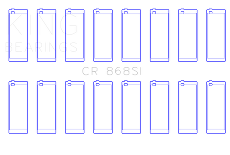 King Engine Bearings Ford 281CI/302CI/330CI 4.6L/5.0L/5.4L V8 (Size +0.5) Rod Bearing Set