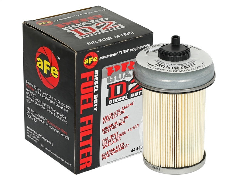 aFe ProGuard D2 Fluid Filters Fuel F/F FUEL GM Diesel Trucks 92-00 V8- 6.2L 6.5L (td) - 4 Pack