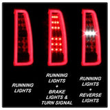 Spyder Chevy Tahoe / Suburban 15-17 LED Tail Lights - Red Clear (ALT-YD-CTA15-LED-RC)