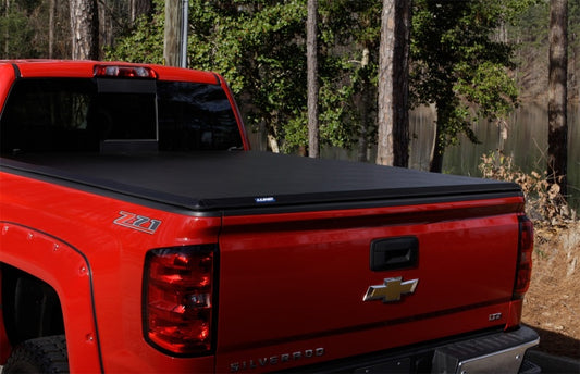 Lund 14-17 Toyota Tundra Fleetside (6.5ft. Bed) Hard Fold Tonneau Cover - Black