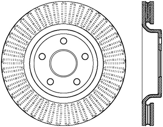 StopTech Drilled Sport Brake Rotor 11-17 Jeep Grand Cherokee (Excluding SRT8)