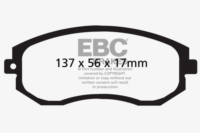 EBC 12+ Scion FR-S 2 Redstuff Front Brake Pads