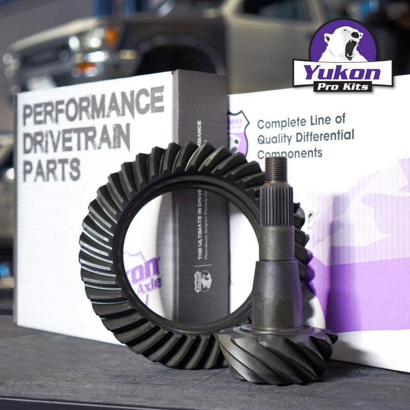 Yukon 9.5in GM 3.42 Rear Ring & Pinion Install Kit Axle Bearings and Seals