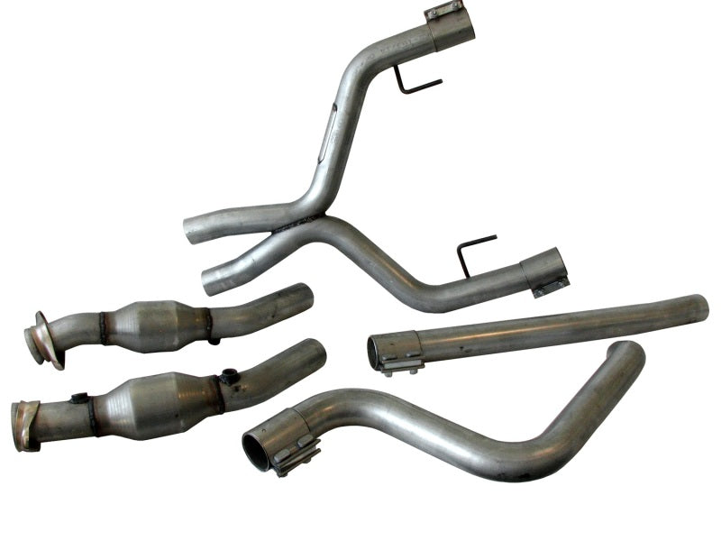 BBK 05-09 Mustang 4.0 V6 True Dual Cat Back Exhaust Conversion Kit With X pipe