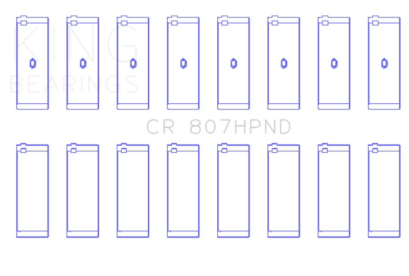 King Engine Bearings Chevy LS1 / LS6 (Size STD) Performance Rod Bearing Set
