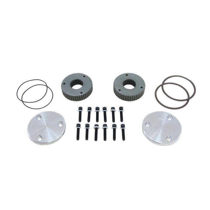 Yukon Gear Hardcore Drive Flange Kit For Dana 60 / 30 Spline Outer Stubs. Non-Engraved Caps