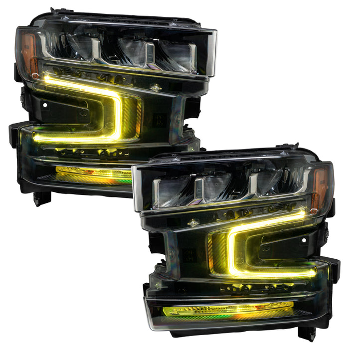 Oracle 19-21 Chevy Silverado 1500 RGB+W Headlight DRL  Kit - ColorSHIFT w/o Controller SEE WARRANTY