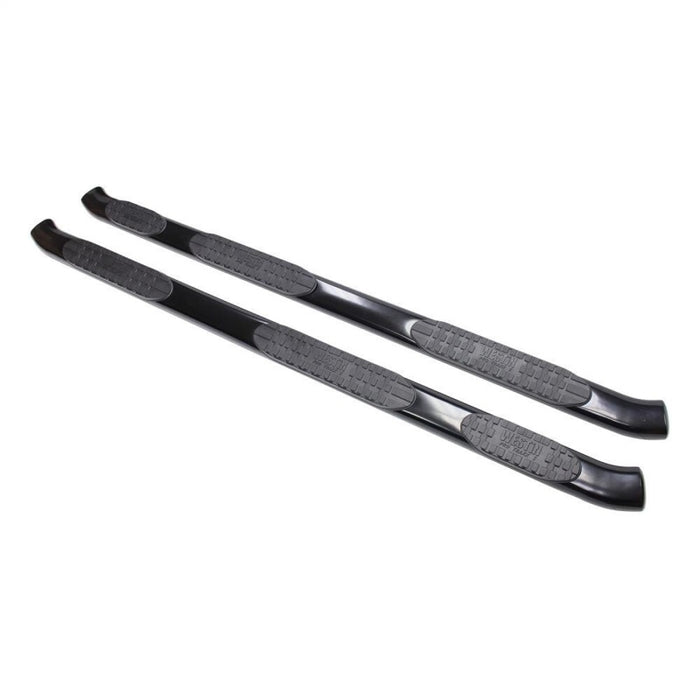 Westin 07-18 Chevy Silv 1500 Crew (5.5ft) Excl 07 Classic PRO TRAXX 5 WTW Oval Nerf Step Bars - Blk