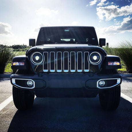 Oracle Jeep JL/Gladiator JT Oculus Bi-LED Projector Headlights - Amber/White Switchback