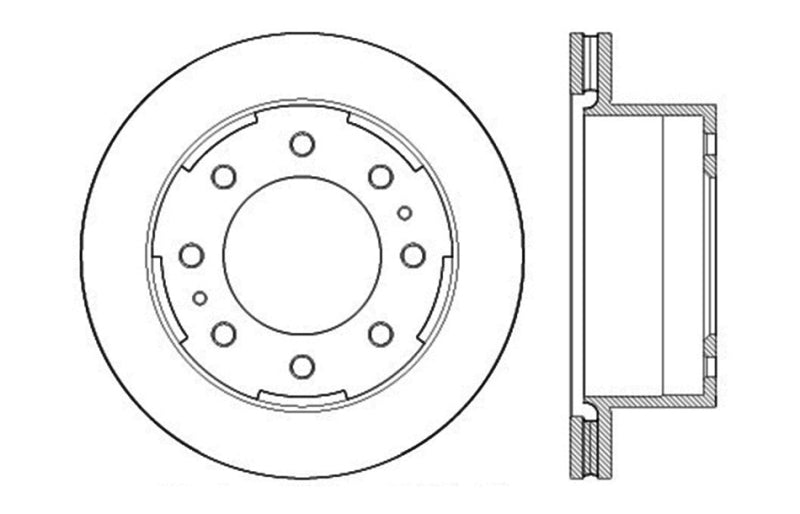 StopTech Sport Drilled & Slotted Rotor - Front Right