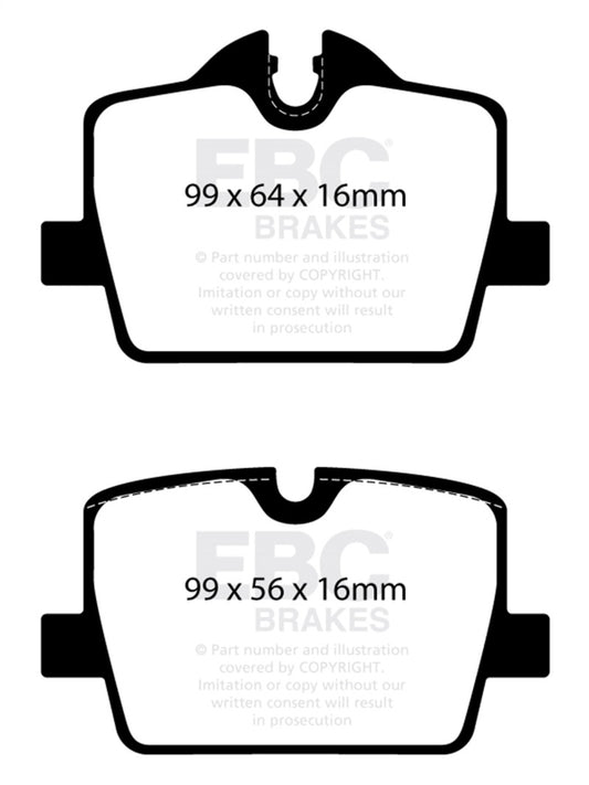 EBC 2019+ BMW Z4 G29 2.0T Greenstuff Rear Brake Pads