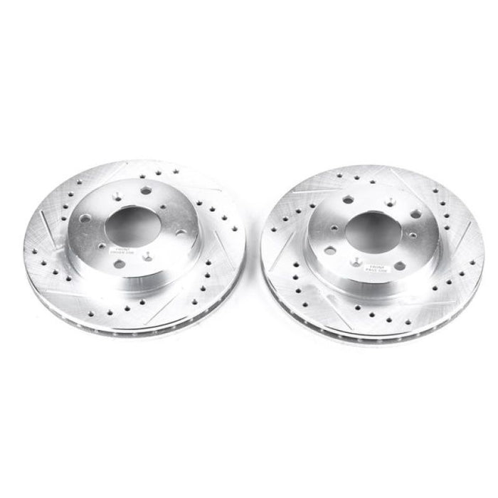 Power Stop 98-99 Acura CL Front Evolution Drilled & Slotted Rotors - Pair