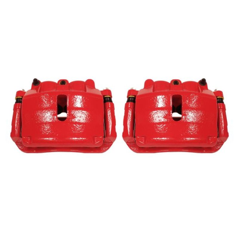 Power Stop 2009 Ford F-150 Front Red Calipers w/Brackets - Pair