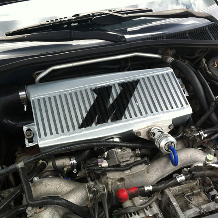 Mishimoto Subaru 02-07 WRX/04-07 STi Top-Mount Intercooler Kit - Powder Coated Silver & Black Hoses