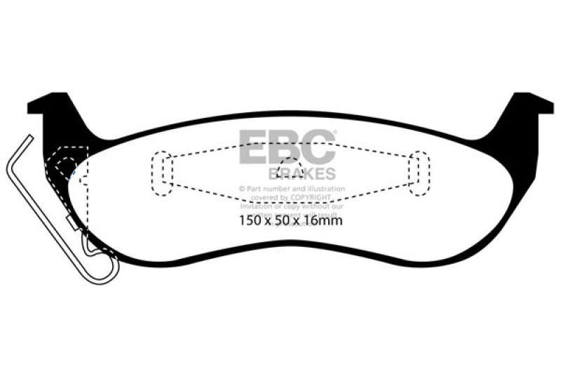 EBC 03+ Ford Crown Victoria 4.6 Ultimax2 Rear Brake Pads