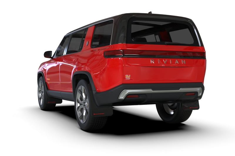 Rally Armor 22-25 Rivian R1S Black UR Mud Flap w/Metallic Black Logo