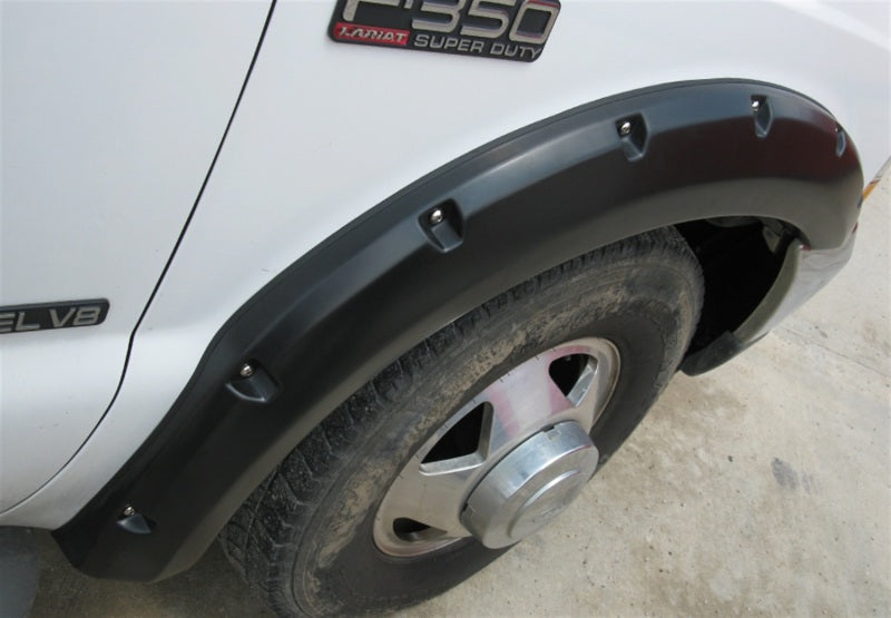 Lund 99-07 Ford F-250 RX-Rivet Style Smooth Elite Series Fender Flares - Black (4 Pc.)