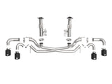aFe MACH Force-Xp 3in to 2-1/2in 304SS Cat-Back (No Muff.) 2020 Chevy Corvette (C8) 6.2L - Black Tip