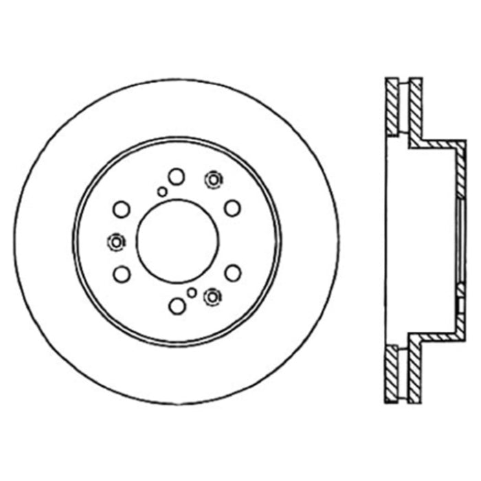 StopTech 05-10 GMC Sierra 1500 (w Rear Drum) / 07-09 GMC Yukon Front CRYO-STOP Rotor