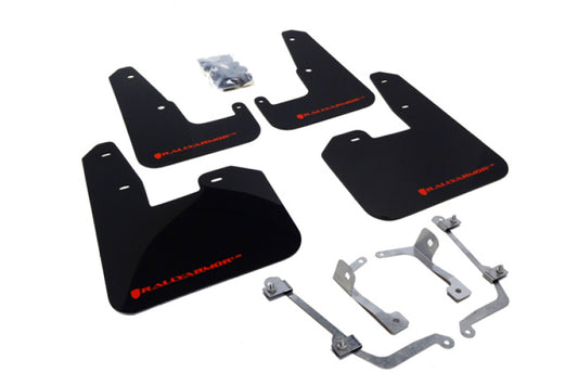 Rally Armor 08-11 Subaru STI (Hatch Only) / 11-14 WRX (Hatch Only) Black UR Mud Flap w/ Red Logo