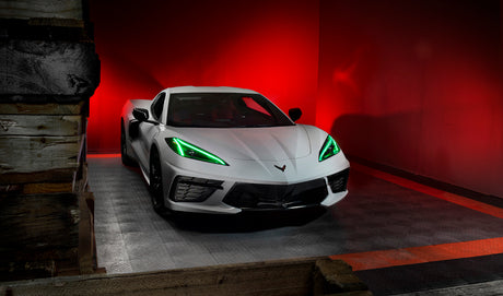 Oracle 20-21 Chevy Corvette C8 RGB+A Headlight DRL Kit - ColorSHIFT w/ Simple Cntrl