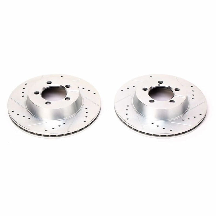 Power Stop 67-72 Dodge Dart Front Evolution Drilled & Slotted Rotors - Pair