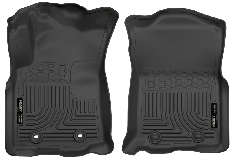 Husky Liners 2016 Toyota Tacoma w/ Manual Trans WeatherBeater Front Black Floor Liners