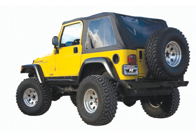 Rampage 1997-2006 Jeep Wrangler(TJ) Excludes LJ Unlimited Frameless Soft Top Kit - Black Diamond