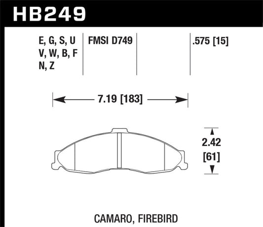 Hawk HPS Street Brake Pads