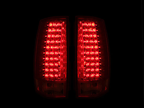 ANZO 2007-2014 Chevrolet Suburban LED Taillights Red/Clear G4