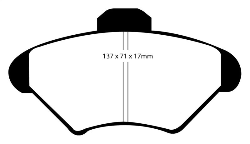 EBC 94-98 Ford Mustang 3.8 Yellowstuff Front Brake Pads