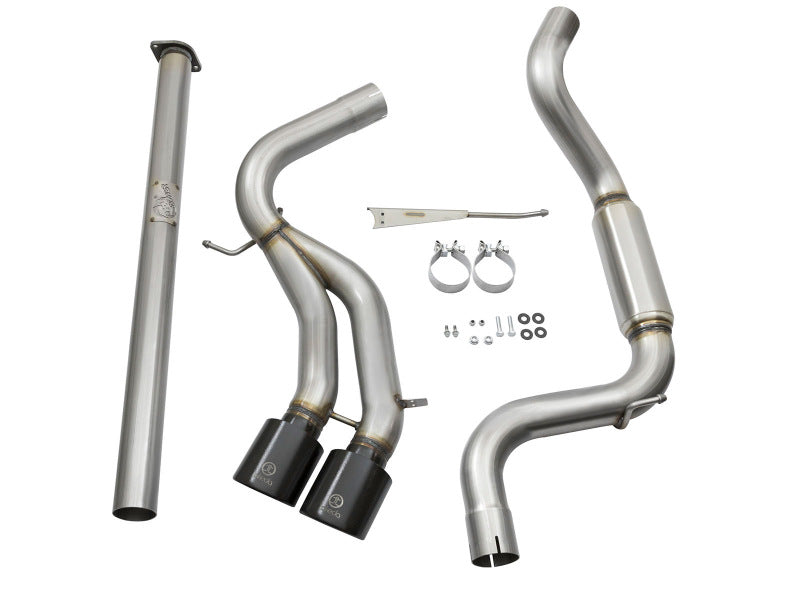 aFe Takeda 3in SS Exhaust Cat-Back 13-16 Ford Focus ST 2.0L Black Tips