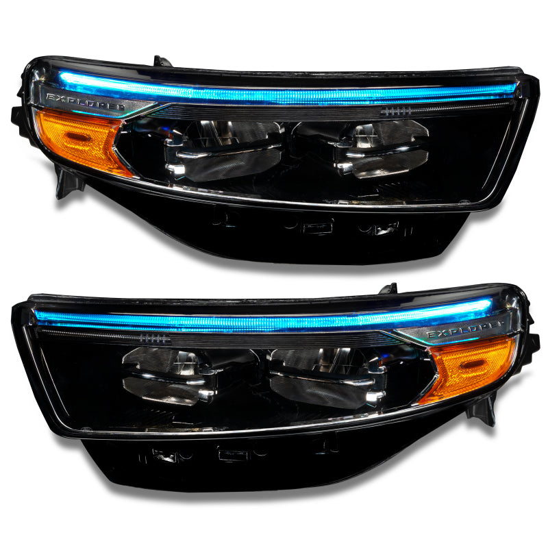 Oracle 20-22 Ford Explorer Dynamic RGB Headlight DRL Kit - ColorSHIFT - w/ RF Cntrl