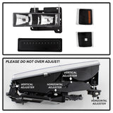 xTune 92-94 Blazer Full Size Corner/LED Bumper Headlights Black HD-JH-CCK88-LED-AM-BK-SET