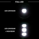 ANZO 2018-2019 Jeep Wrangler Full Led Projector Headlights Black
