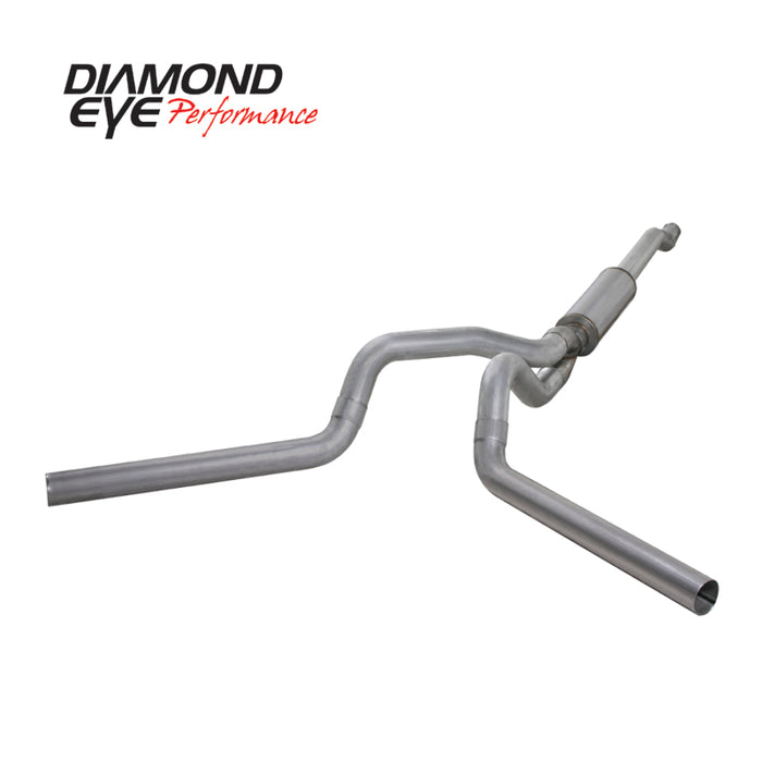 Diamond Eye KIT 4in CB MFLR RPLCMENT PIPE DUAL AL: 03-07 FORD 6.0L F250/F350