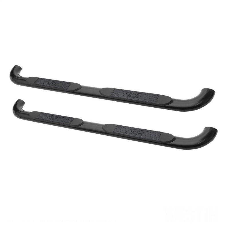 Westin 2014-2018 Chevy Silverado 1500 Dbl Cab (Body Mount) Platinum 4 Oval Nerf Step Bars - Black