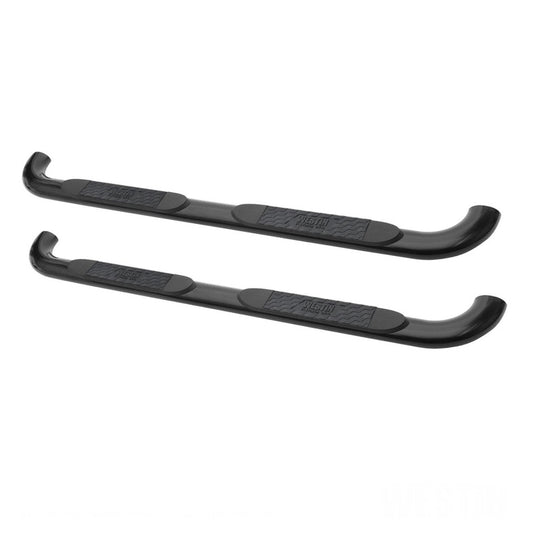 Westin 2015-2018 Chevy Silv 25/3500 Crew Cab (Body Mount) Platinum 4 Oval Nerf Step Bars - Black