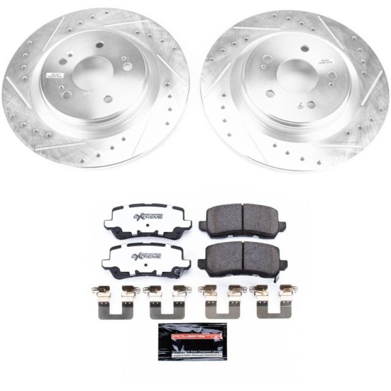 Power Stop 18-19 Honda Odyssey Rear Z26 Street Warrior Brake Kit