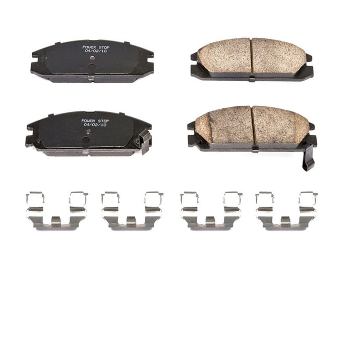 Power Stop 86-89 Acura Integra Front Z17 Evolution Ceramic Brake Pads w/Hardware