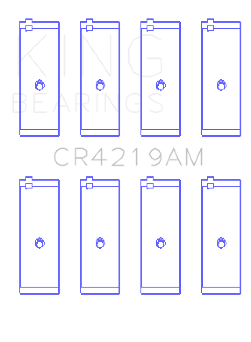King Engine Bearings Toyota 1RZ (Size 0.25) Connecting Rod Bearing Set