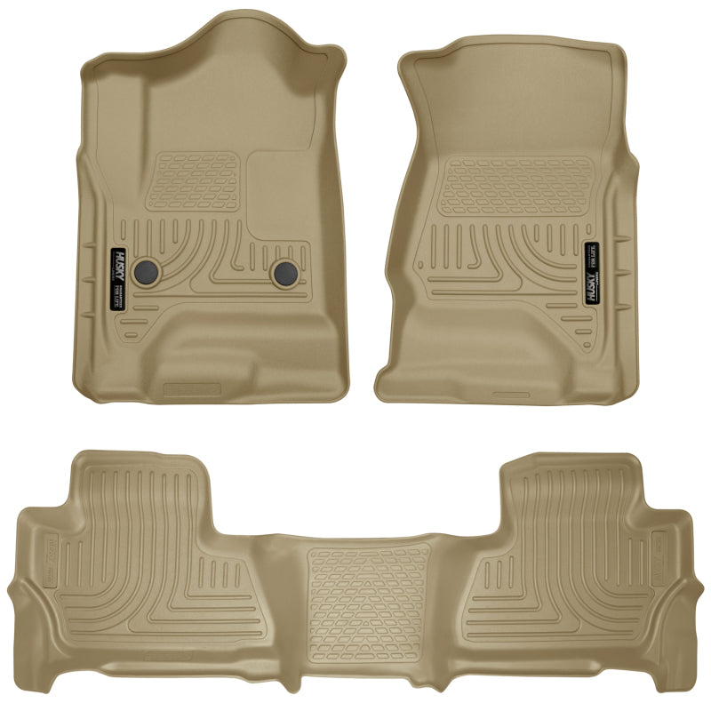 Husky Liners 2015 Chevy/GMC Tahoe/Yukon WeatherBeater Combo Tan Floor Liners