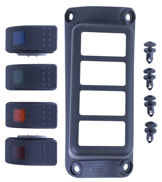 Daystar 2007-2018 Jeep Wrangler JK 2WD/4WD - A-Pillar Rocker Switch Pod (Switches Included)