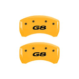 MGP 4 Caliper Covers Engraved Front Pontiac Rear G8 Yellow Finish Black Char 2008 Pontiac G8