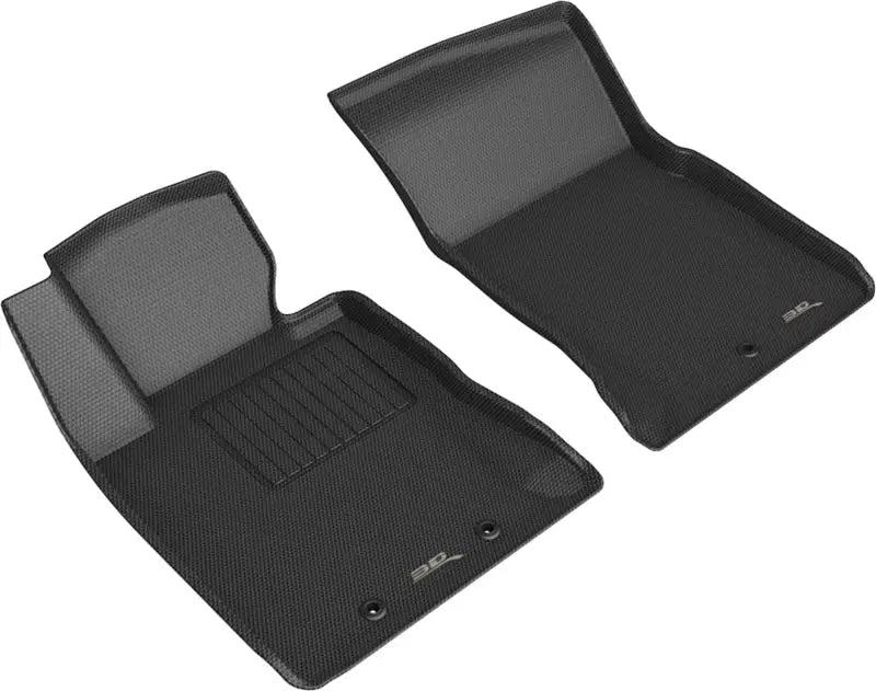 3D MAXpider 2012-2016 Hyundai Genesis Kagu 1st Row Floormat - Black 3D MAXpider
