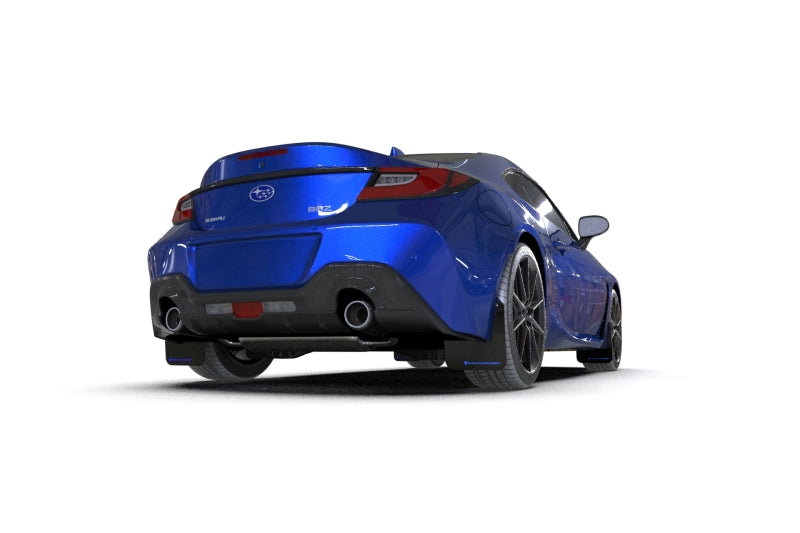 Rally Armor 22-24 Subaru BRZ / Toyota GR86 Black UR Mud Flap w/Blue Logo