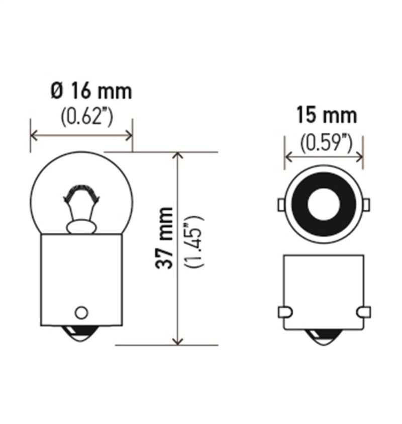 Hella Bulb 57 12V 3W BA9s G4.5